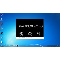 DiagBox v9.68 Citroen, Peugeot, OPEL  diagnostikos programos akyvavimas